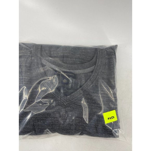 Banana Republic Men's Gray Long Sleeve V Neck 100% Cotton Sweater Size XL - Picture 11 of 12